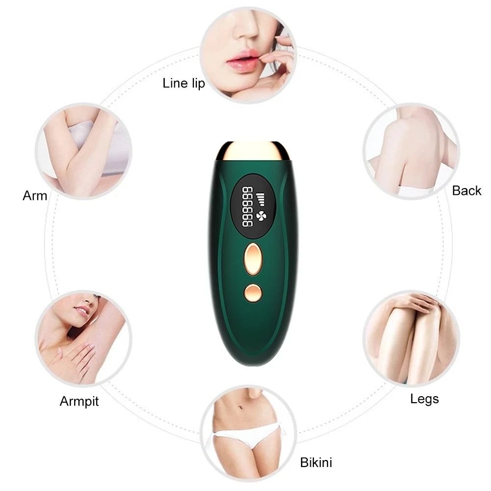 Professional Permanent Depilation Electric Lady Epilator Body Lip Armpit Leg Bikini  Painless IPL Electric Laser Hair Removal