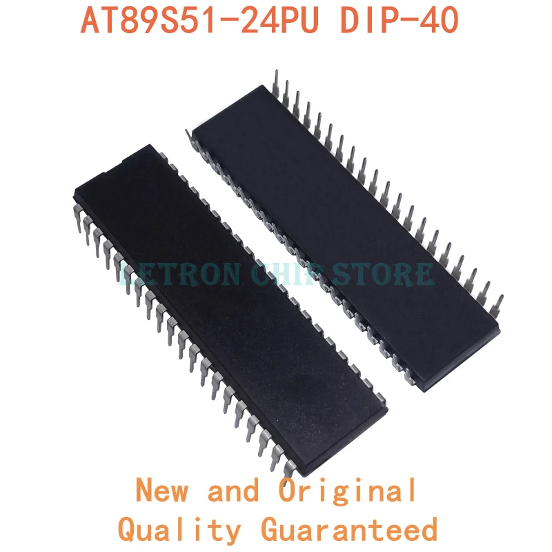 5PCS AT89S51-24PU DIP40 AT89S51 24PU DIP-40 89S51 DIP new and original IC Chipset