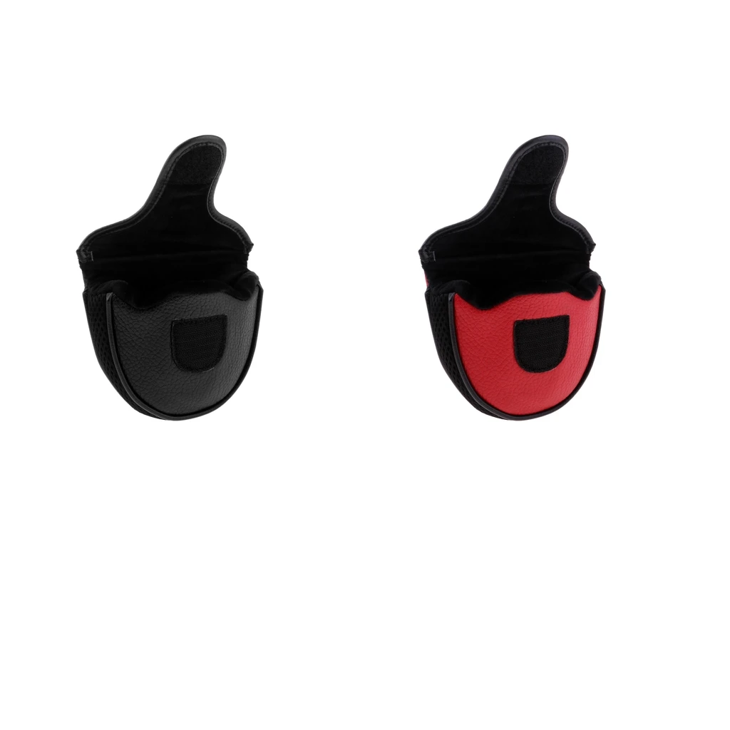 Morbida E Confortevole PU Golf Mallet Club Head Cover Protector Copertura Putter di Golf Accessori Rosso o Nero