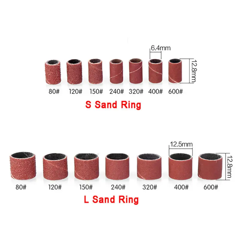 

Sanding Bands 80#~600# Grit Sand Ring Sand Circle Tools For Woodcarving Metal Plastic Polishing Rust Removal