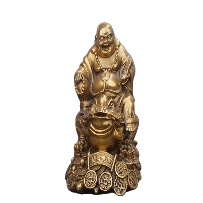 

Chinese Old Bronzes Maitreya Toad Copper Statue