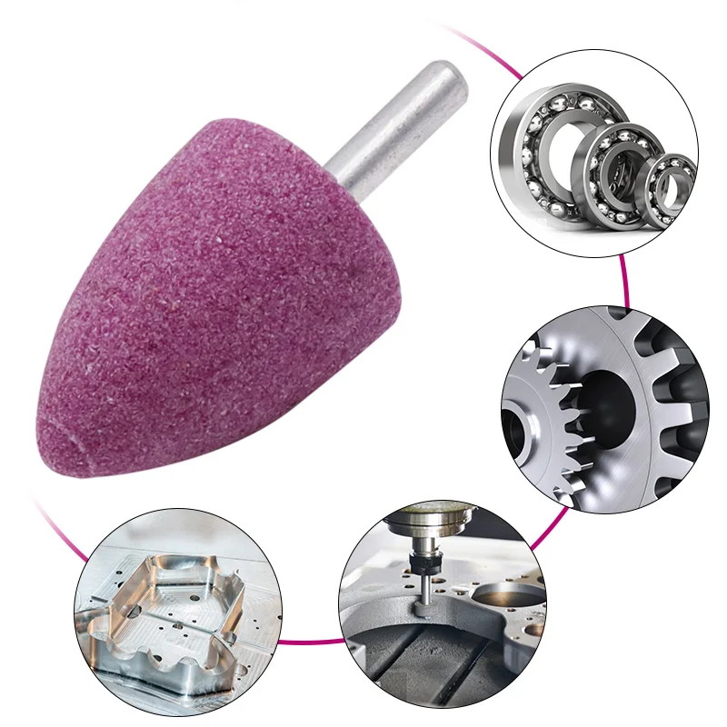 Diamond Coated Cylindrical Burr Chain Saw Sharpener File Stone Chain Saw Sharpening Carving Grinding Tool Grinding Head