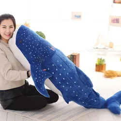 50cm di grandi dimensioni morbido squalo peluche grande creativo balena blu farcito morbido squalo pesce di mare peluche cuscino adorabili bambini Baby Doll