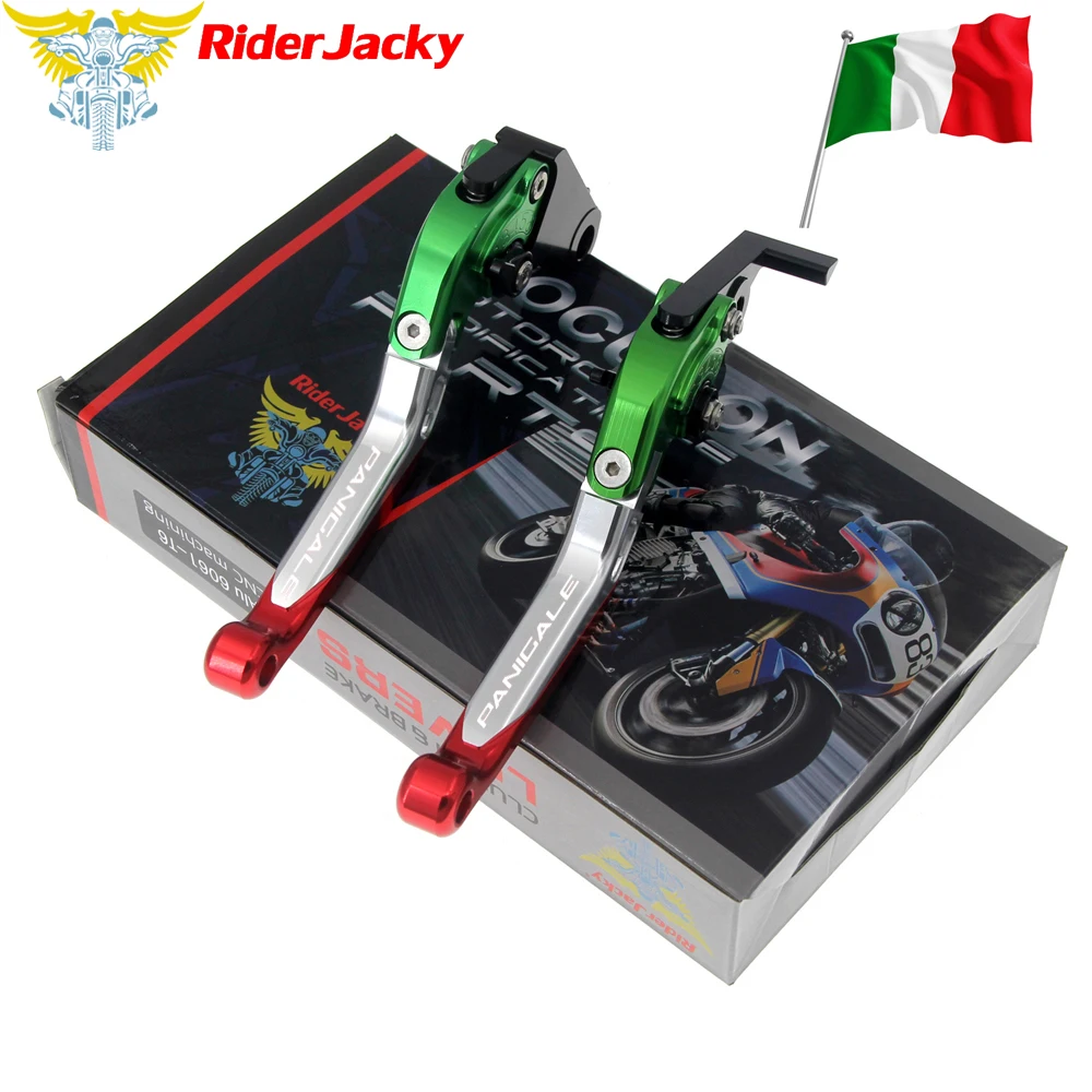 Italy Flag color For Ducati Panigale V4/S/R 2018 2019 2020 Motorcycle CNC Folding Extendable Brake Clutch Levers