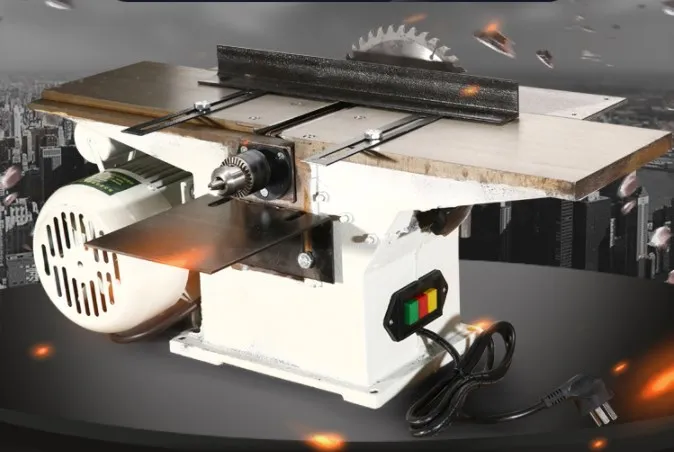 En küçük çok fonksiyonlu ağaç işleme motorlu testere planyası 220V 2800r ve 1.3KW motor/