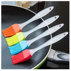 Silicone Spatula Barbeque Brush Cooking BBQ Heat Resistant Oil Condiment Brushes Kitchen Bar Cake Baking Tools Utensil Supplies