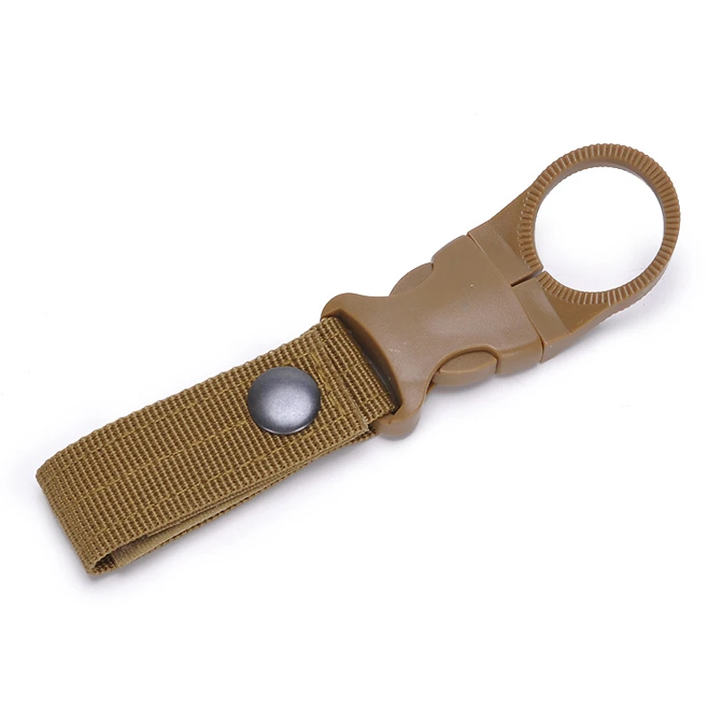 Outdoor Multi-functional Military Fan Key Chain Tactical Chain Mountaineering Kettle Chain Nylon Ribbon Buckle