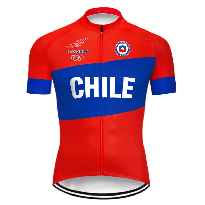 Cycling Jersey New design Chile Summer Bicycle Racing Sports Wear MTB Bike Quick Dry Breathable Shirt Maillot Mens TOP