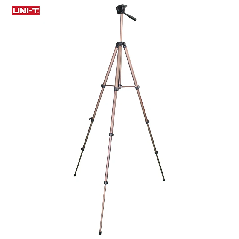 UNI-T Foldable Aluminum Tripod 1.33m For Camera Telescope Rangefinder Laser Level Stand Adjustable 360 Rotation Level Bubble