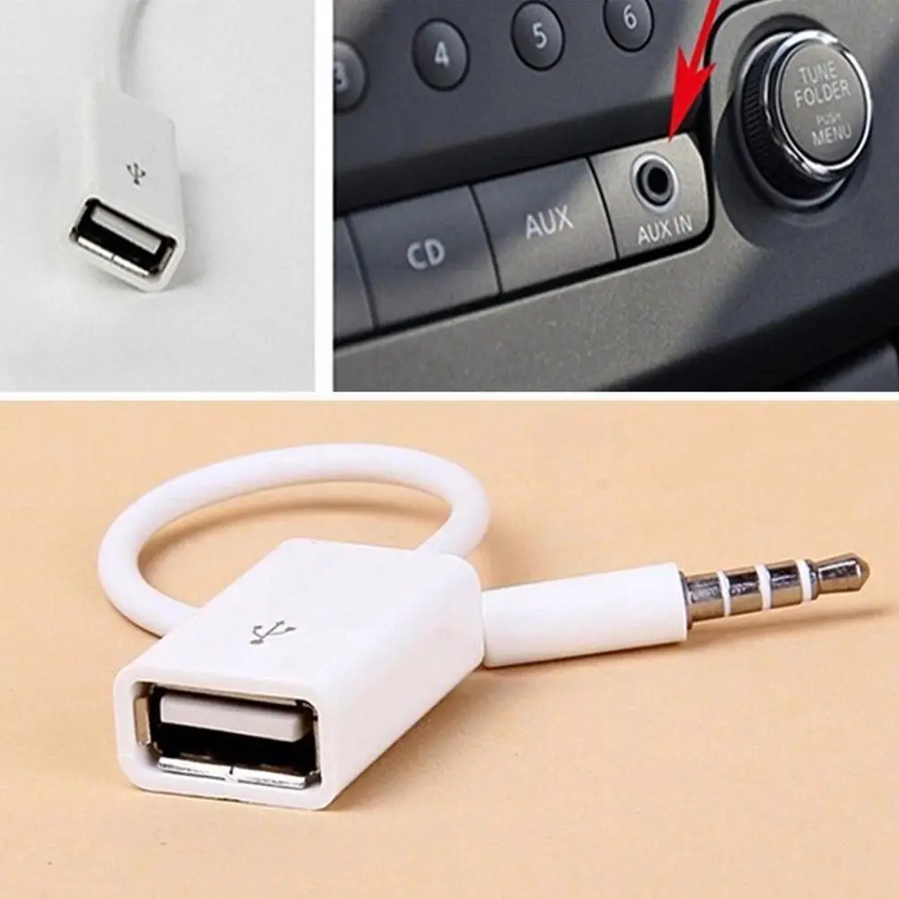 

Jack 3.5 Aux Audio Plug To Usb Converter Usb Cable Cord U Disk Phone Drive Mp3 For Car Accessories Flash Adapter Usb Speake D8d6