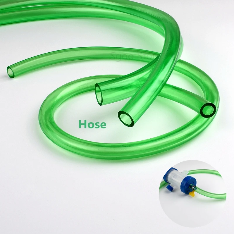 1M Green I.D 13/16/19/25/32/38 mm PVC Beef Tendon Thickened Hose Fish Tank Flexible Rubber Hose Garden Watering Pipe Connector