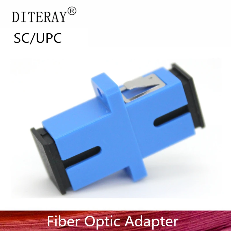 50/100/200pcs SC UPC Simplex mode Fiber optic Adapter SC Optical fiber coupler SC Fiber flange SC UPC connector