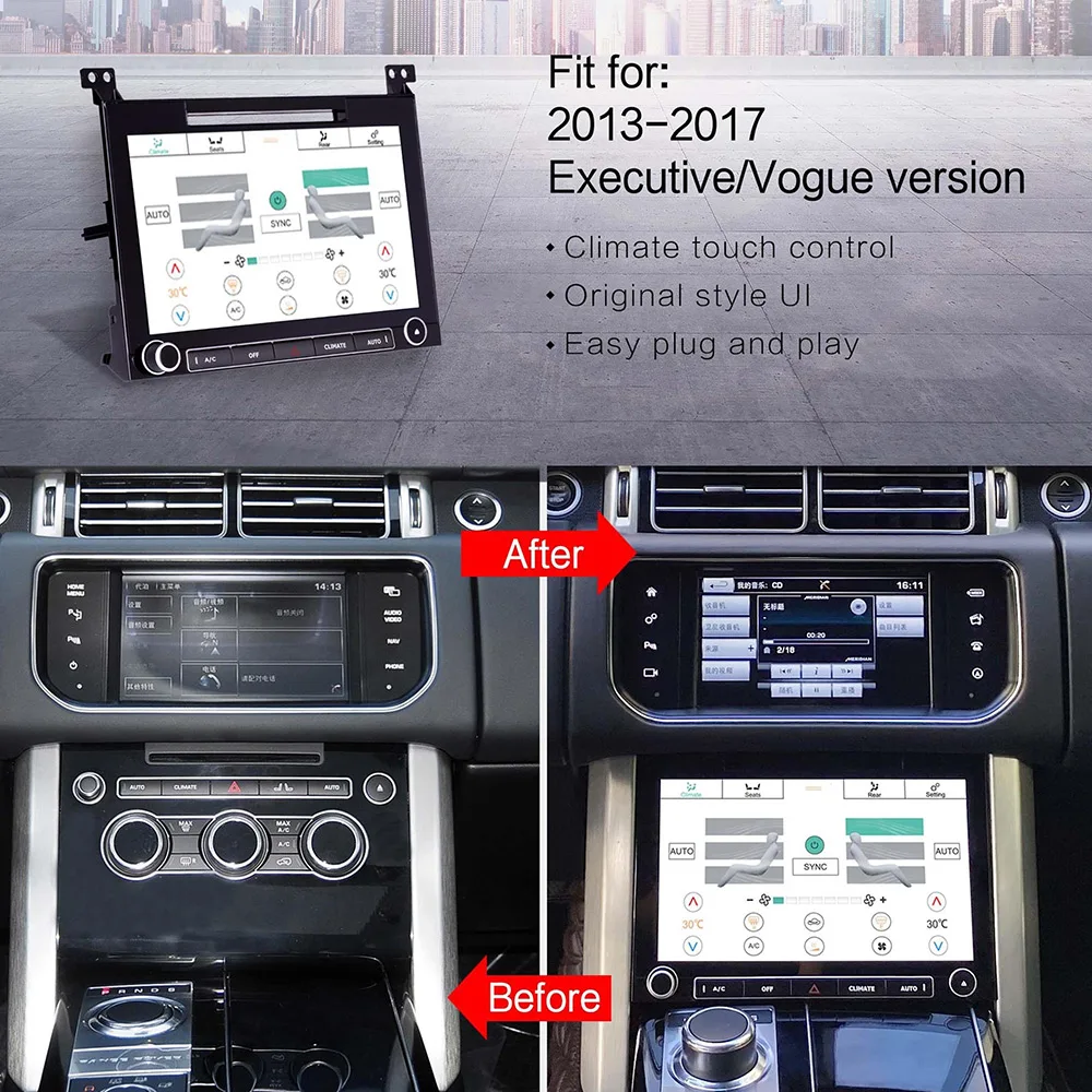 Android 10.0 Radio Tape Recorder Car Multimedia Player Stereo For Land Rover Range Rover Executive Edition 2013-17 Head Unit