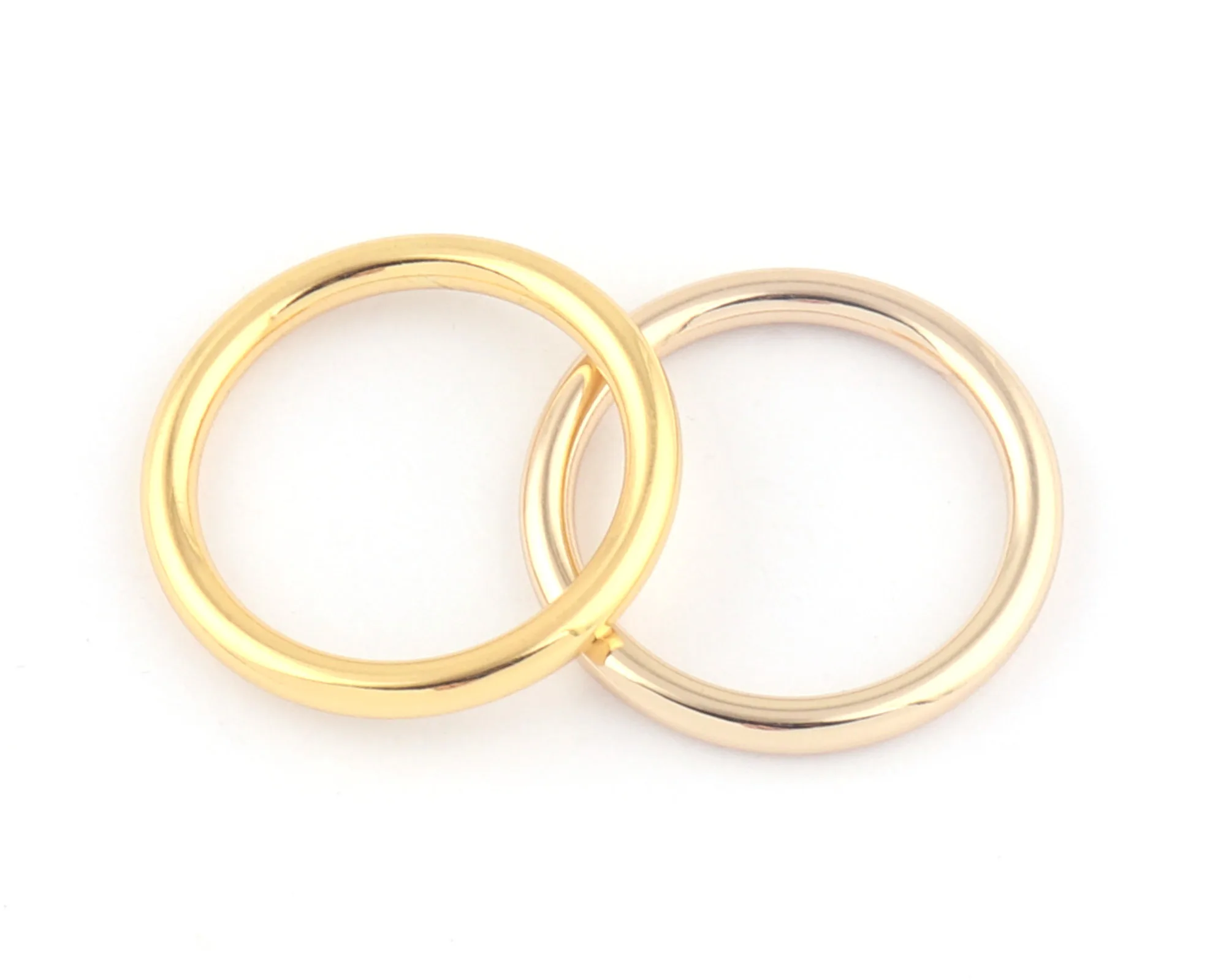 30mm Gold O Rings Welded Metal Loop Round Formed strap Ring Bag Holder Handbag Purse Bag clasp Making Hardware Supplies