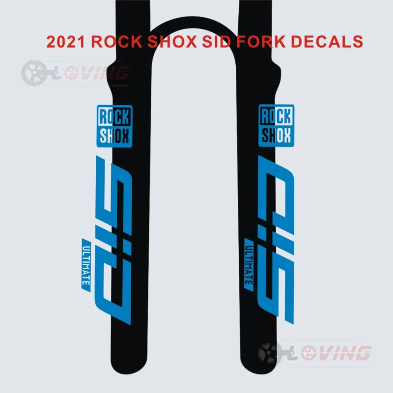 2021 Rockshox Sid High Quality Waterproof Bestselling Front Fork Sticker Bike Mountain Bike Rockshox Mbb Fork Ultimate Sticker