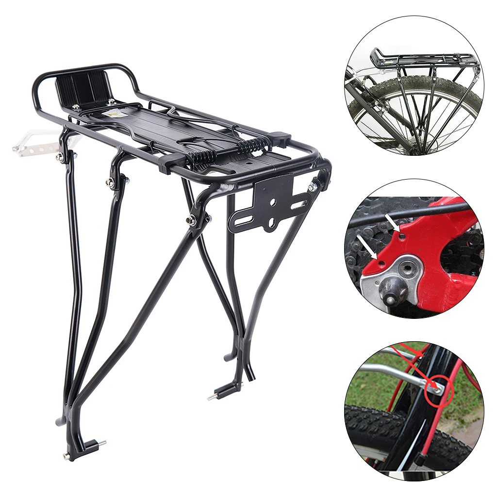 Bicycle Luggage Carrier Cargo Rear Rack Shelf Load Freight Cycling Bag Holder Trunk Shelf Bike Travel Accessories