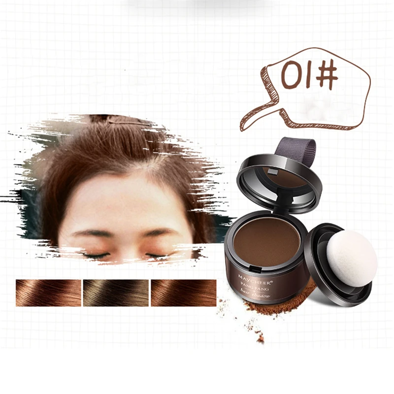 Hair Fluffy Powder Instantly Black Brown Root Cover Up Natural Instant Hair Line Shadow Powder Hair Concealer Coverage T0821