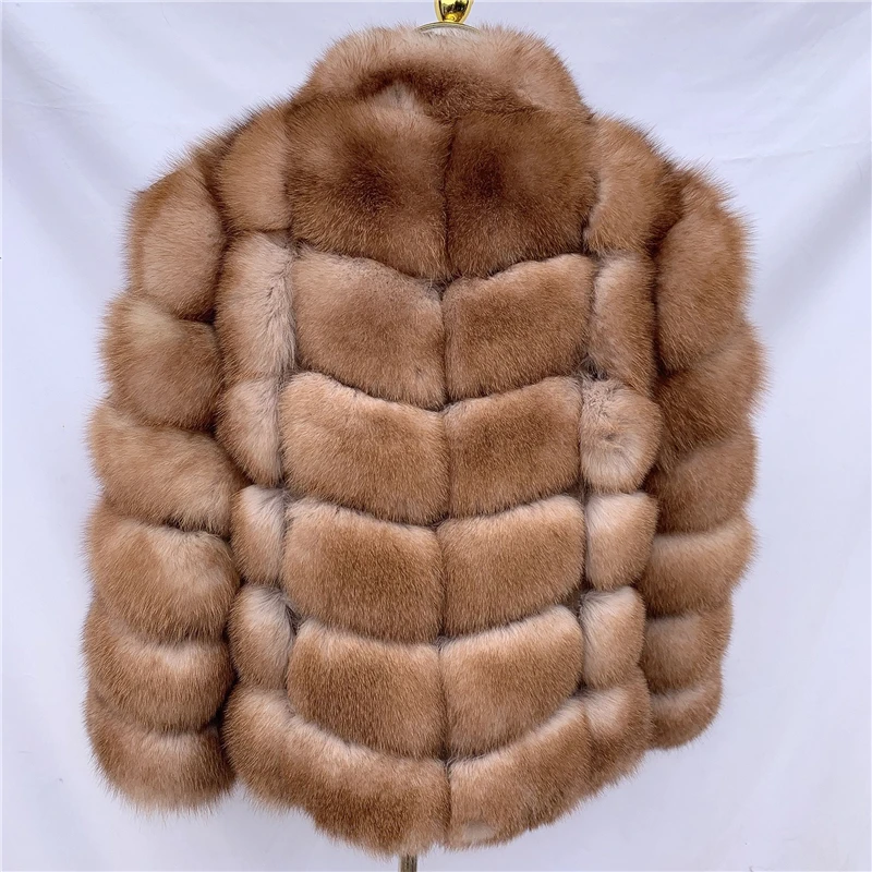 2020ธรรมชาติ Fox ขนสัตว์ที่มีคอปกฤดูหนาว Warm Fox Fur แขนเสื้อที่ถอดออกได้สุภาพสตรีฤดูหนาวเสื้อขนสัตว์ Fox เสื้อกั๊กขนสัตว์ดี