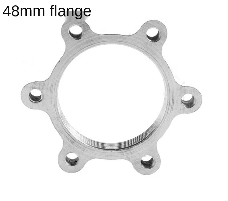 6pcs Disc Tray Flange Turn Pull The Seat Bicycle Mountain Bike Disc Brakes Converted 6-hole Screw Thread Seat Disc