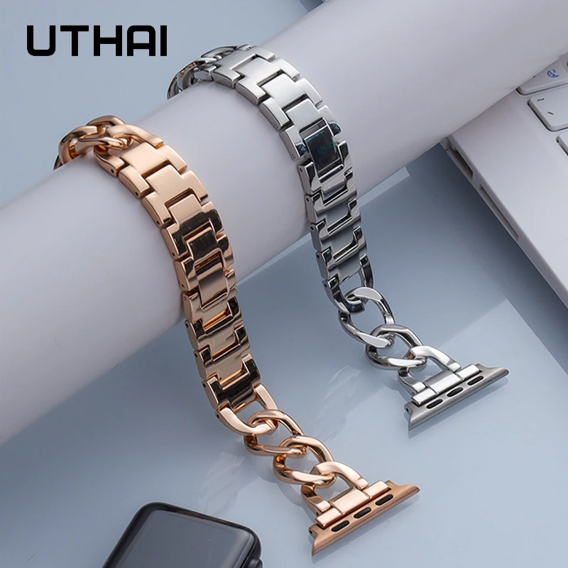 

Metal stainless steel For apple watch band 44mm40mm42mm 38mm smart watch bracelet belt watchband apple watch series 4 3 5 SE6