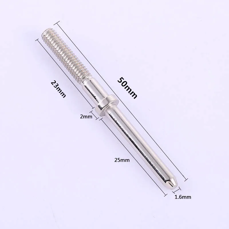 10PCS Guide Column Length 50mm Electronic Detection Positioning Column Metal Spring Test Positioning Pin Multi-Header