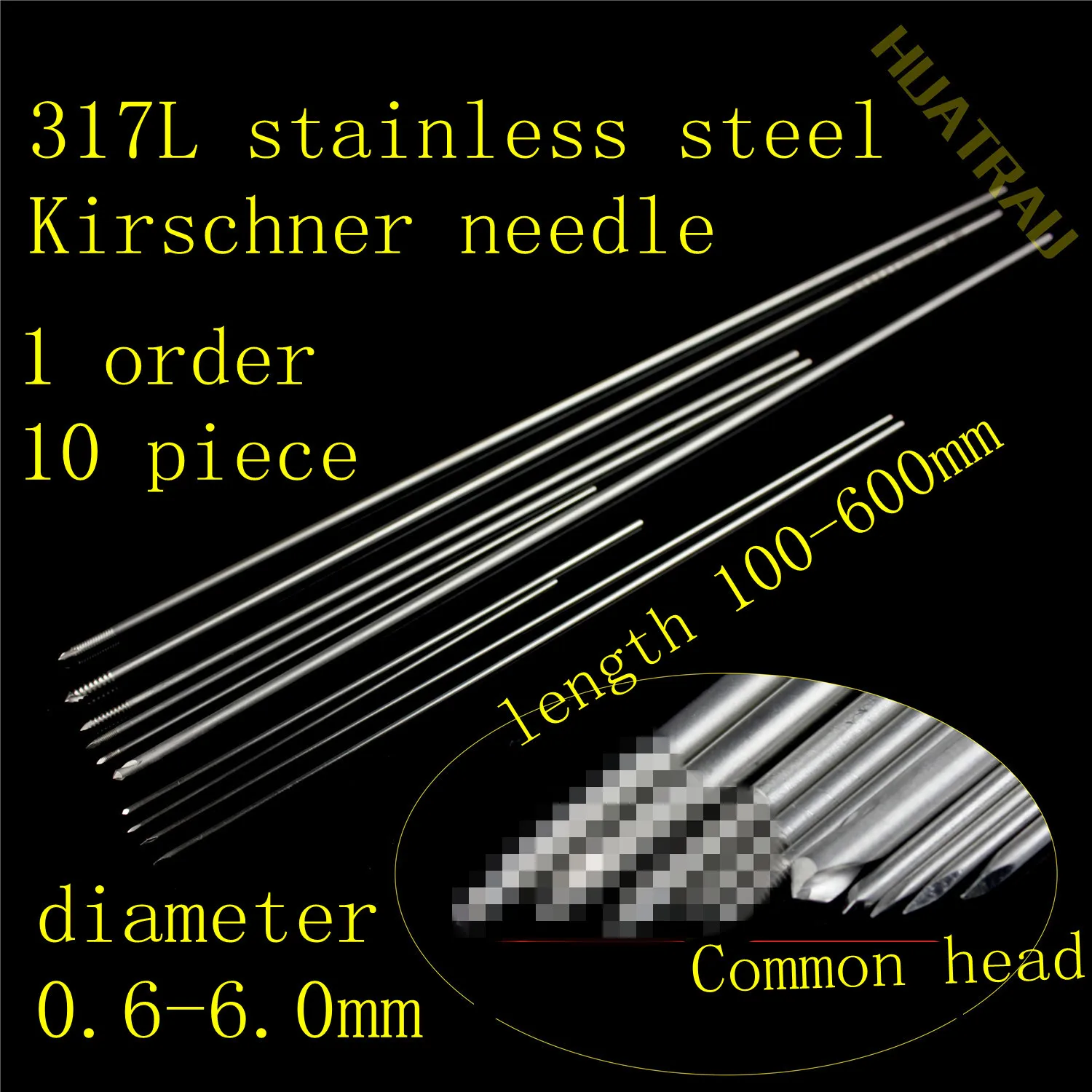 

animal orthopedic instrument medical 317L stainless steel K.Wire Kirschner wire screw bone implant needle Intramedullary pin VET