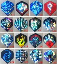 12 pezzi di alta qualità riflettente laser elettronico per freccette volti in alluminio Tinsel accessori per freccette