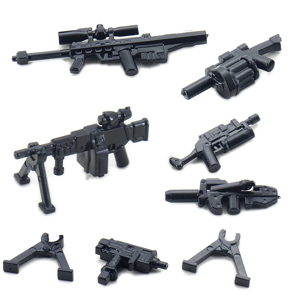 Military Soldier Weapons Figures Building Blocks Assembly Ordnance Model Guns ww2 Army Equipment Moc Childs Christmas Gifts Toys