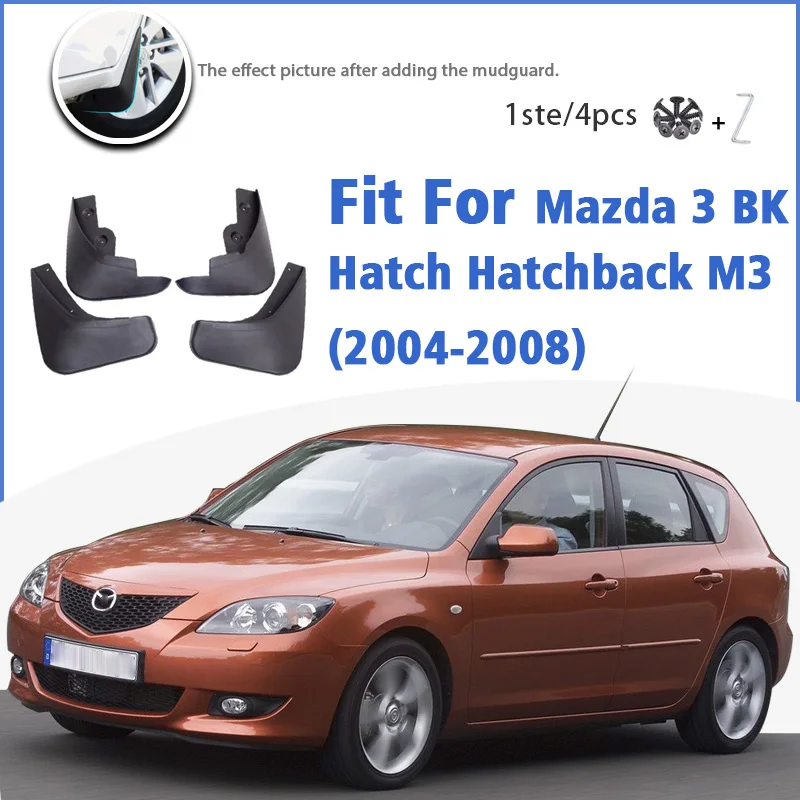 

Брызговик для Mazda 3 BK хэтчбек M3 2004-2008 спереди и сзади 4 шт. Брызговики автомобильные аксессуары брызговик крыло