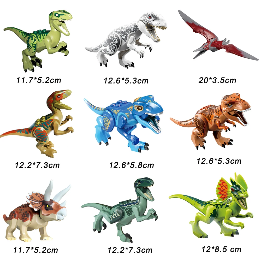 Jurassic  Dinosaur  Tyrannosaurus Rex Dinosaur Action Figures World Park Bricks Toys Gift Compatible BrandsBuilding Blocks