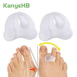 2/4/6/8/10pcs Silicone Séparateur D'orteil De Gel De Soulagement de La Douleur Hallux Valgus Oignons Entretoises Pouce Correcteur Pied Massage Outil De Soin