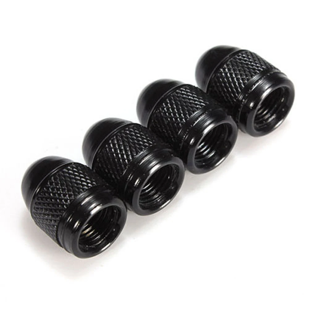 

4x Aluminum Bullet Car Air Port Covers Tire Rim Valve Wheel Stem Cap Accessories Auto Tuning Exterior Parts Universal Products