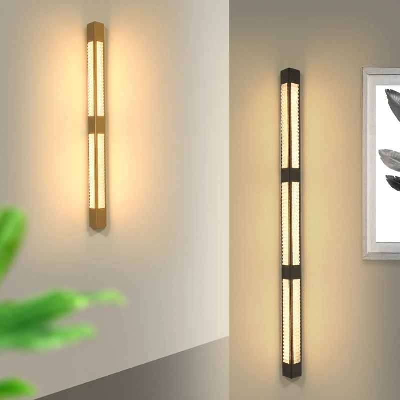 LED Outdoor Wall Light Long Wall Light Modern Waterproof IP65 Porch Garden Wall Lamp & Indoor Bedroom Bedside Decoration Lightin