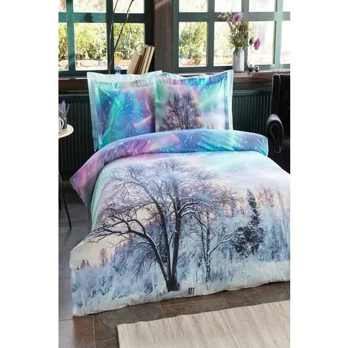 Özdilek Christmas Special Both Pesonality Duvet cover set 4 Pillow Sheathed Northern Lights