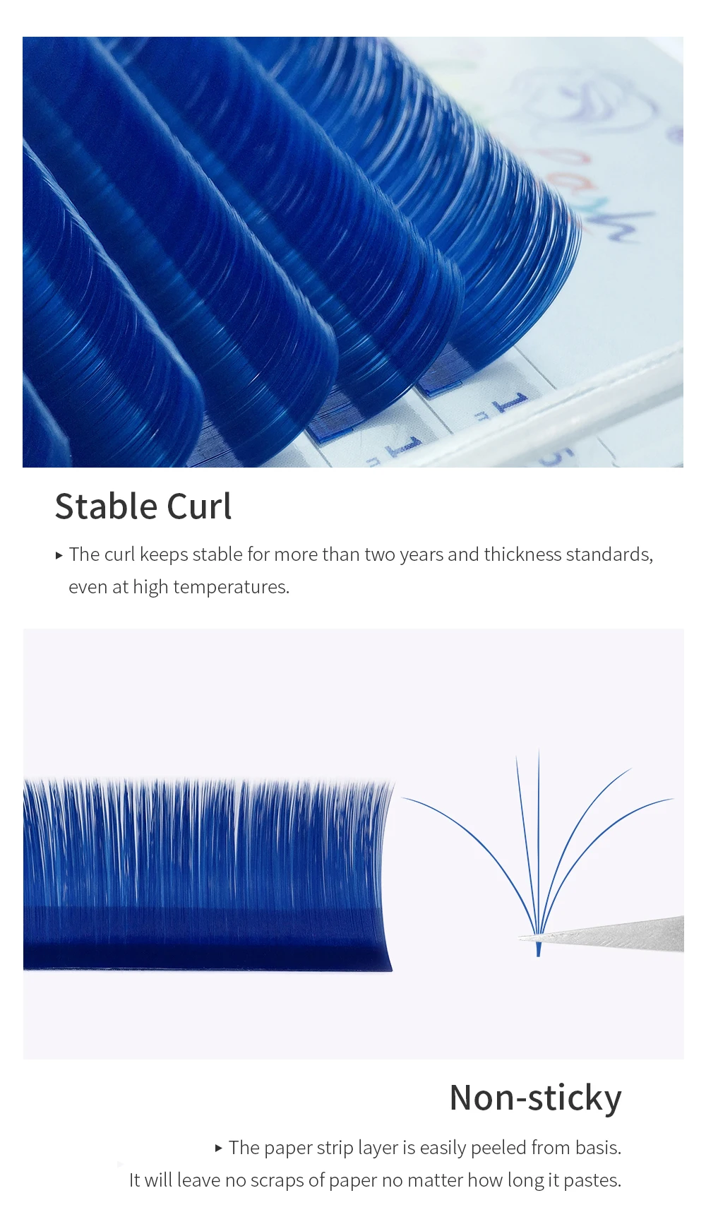 GLAMLASH Colored Easy fan Lashes Eyelash Extension mink eyelashes soft russian volume Fake Lashes color natural colored lashes
