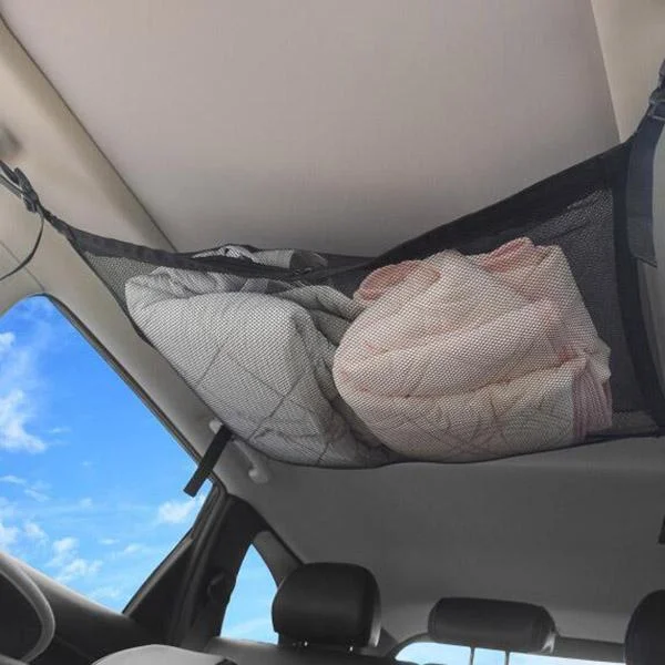 Filet de rangement pour toit de voiture, poche de rangement monocouche, filet de chargement de poche, SunOfficiFit pour les articles moelleux