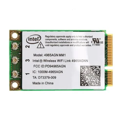 Mini PCI-E WiFi Card forIntel 4965AGN NM1 Laptop Wireless-N Network Card 300Mb Wlan half PCI-E 4965  Dropship