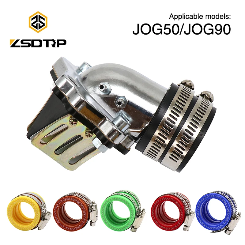 ZSDTRP kolektor dolotowy aluminiowy wyścigi dla Yamaha JOG50 JOG90 BWS50 CY50 gokart 2-suwowy skuter kolektor dolotowy