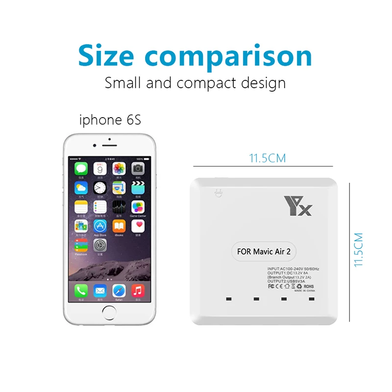 6w1 inteligentny dla DJI Mavic Air 2 drony bateria zdalna ładowarka do pada inteligentne szybkie ładowanie w tym samym czasie Hub części zamienne