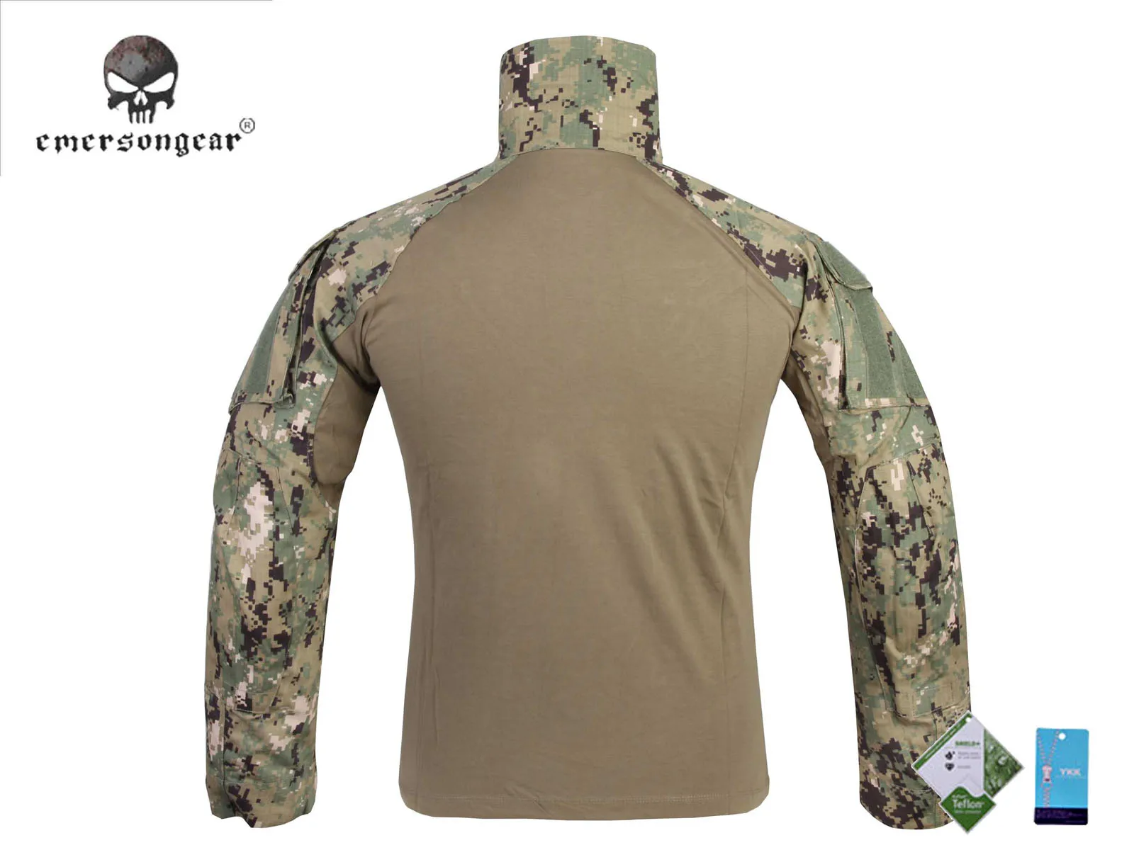 Emersongear-gen3 camisa tática e calças, combate bdu uniforme, aor2, em8596, em7049