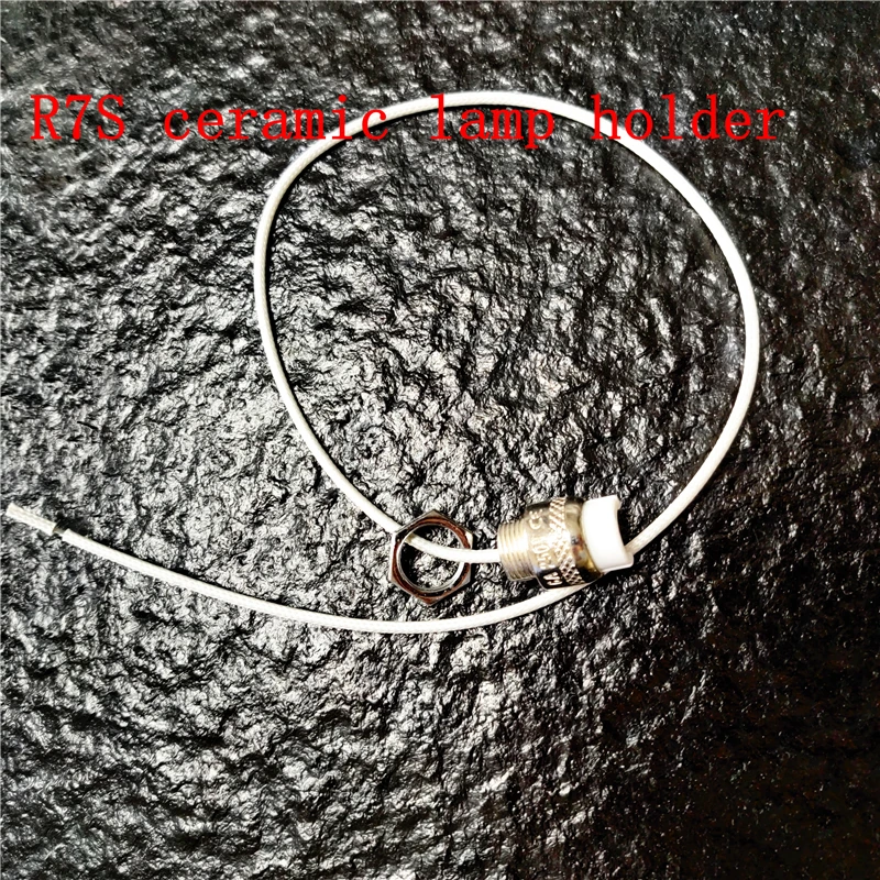 Support de lampe R7S, 7 pièces, fil de douille de lumière