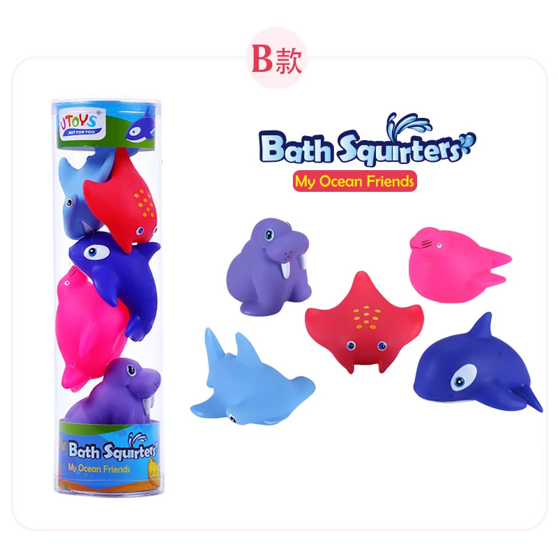 Jouets de bain souples pour bébé Nemo, Dory, en caoutchoucs, flotteurs qui pulvérisent de l'eau si on presse dessus, pour la salle de bain, figurines d'animaux pour enfants