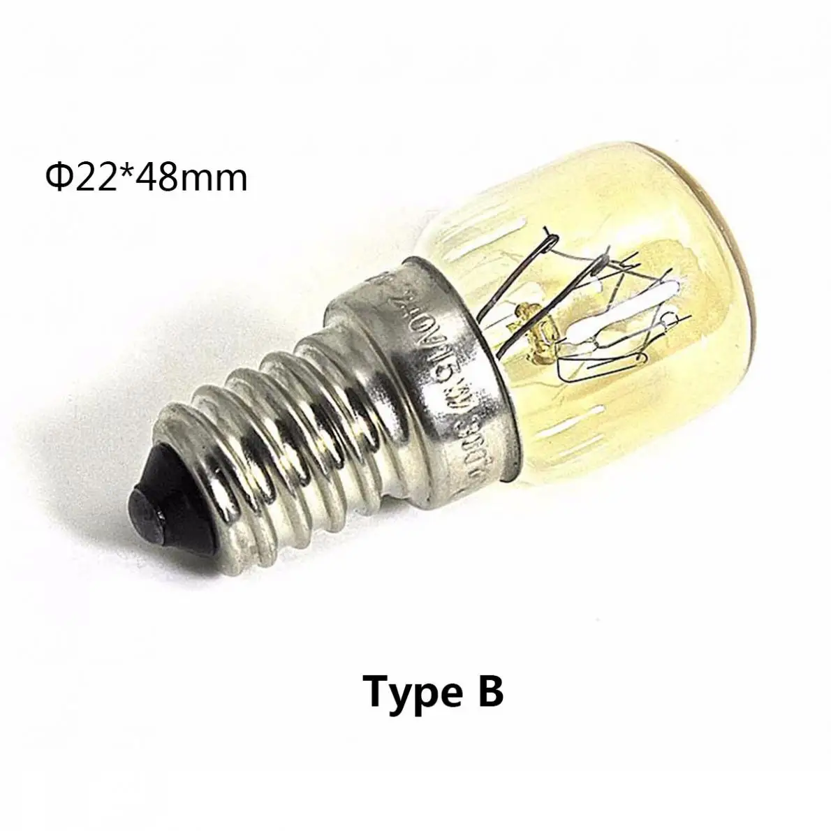 25W 220-240V Oven Bulb High Temperature Bulb E14 300 Degree Oven Toaster Steam Light Bulb Cooker Hold Lamp
