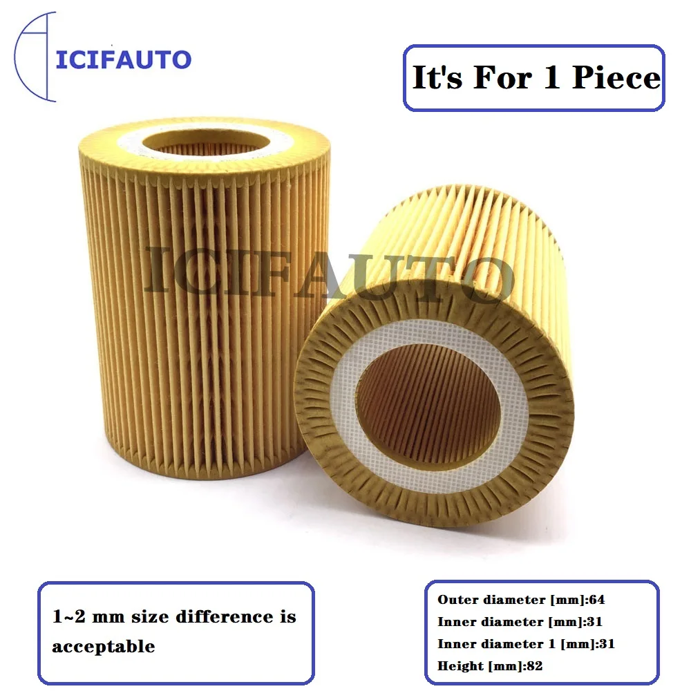 2/4/6/10 × فلتر زيت لسيارات BMW F20 F20N F21 F21N F30 F30N F31 F35 11427605342 11427611969 11427635557   ELH4463 OX825D HU7003x