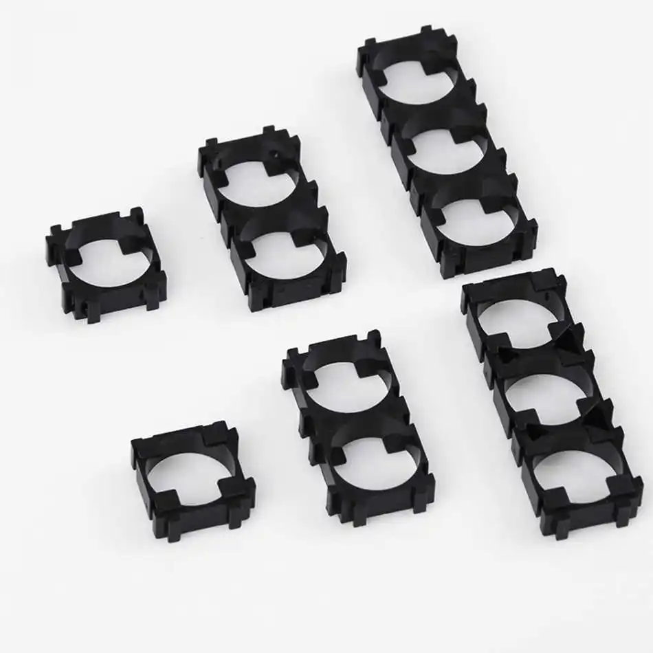 10Pcs/lot 18650 Lithium Plastic Battery Holder Safety Anti Vibratio Cylindrical Cell Battery Stand Bracket For DIY Fixed Battery