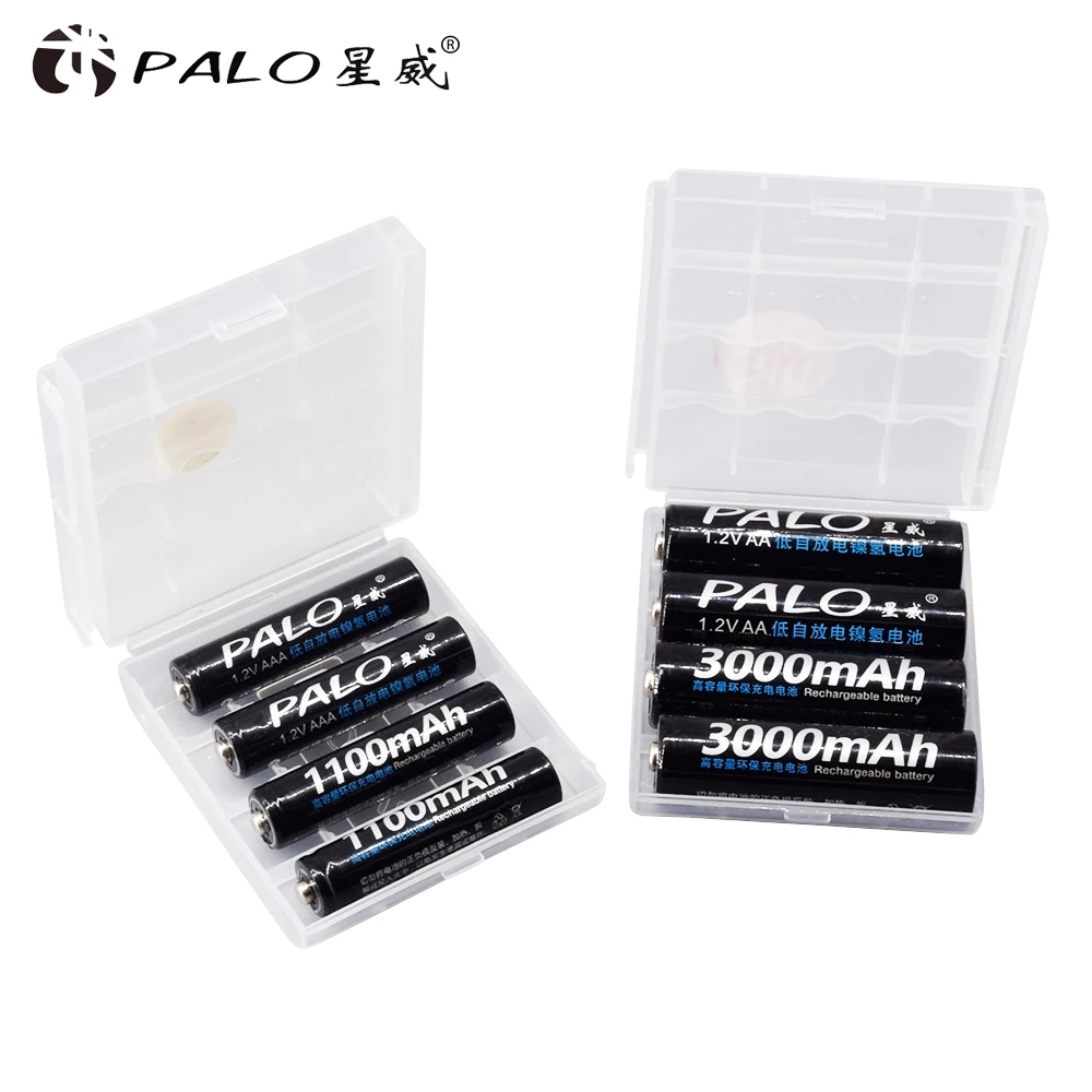 PALO AA+AAA Battery 1.2V Ni-MH AA Rechargeable Battery And 1.2V Ni-MH AAA Rechargeable battery For camera Toys Flashlights