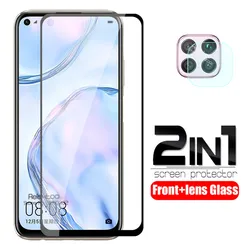 2 in 1 camera lens protective Glass For huawei nova 7i tempered Glass on hauwei 7 i i7 nova7i safety screen protector cover Film