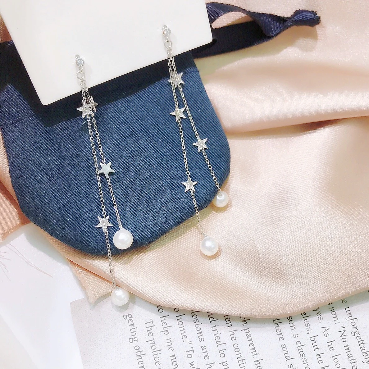 Shine Long Tassel Earrings 925 Sterling Silver Freshwater Pearls Zricon Unique Silver Noble Jewelry Fashion Natural