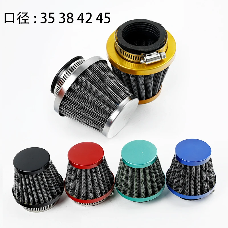 35 38 42 45mm Motorcycle Carburetor Air Filter Cleaner Intake Pipe Mushroom Head For Off-road Motorcycle ATV Quad Dirt Pit Bike