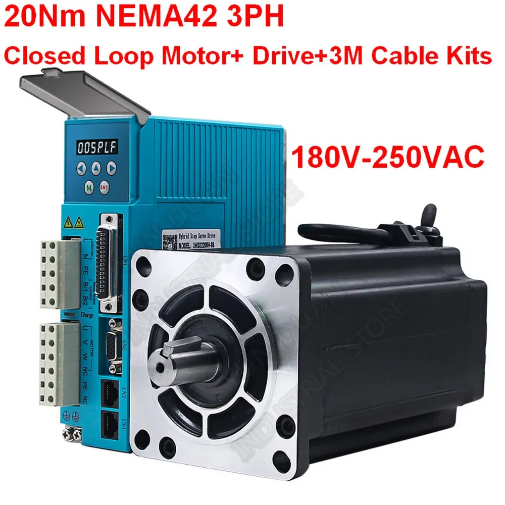 fechado laco stepper motor driver hybird codificador ac facil servo drive kits jmc 20nm 110v220vac 8a 3ph nema42 2000rpm 110 mm 110 01